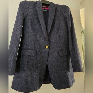 JCREW Women's Dark Navy Wool Blazer
